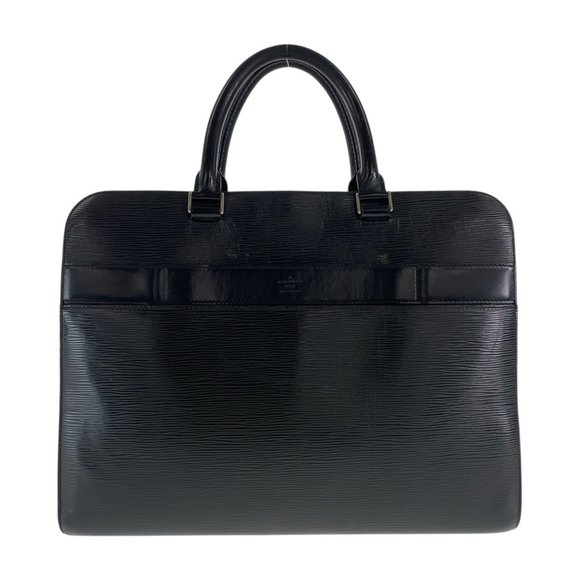 LOUIS VUITTON Epi Bassano GM Noir Black with Silver Hardware and Leather, M54... - Picture 1 of 10